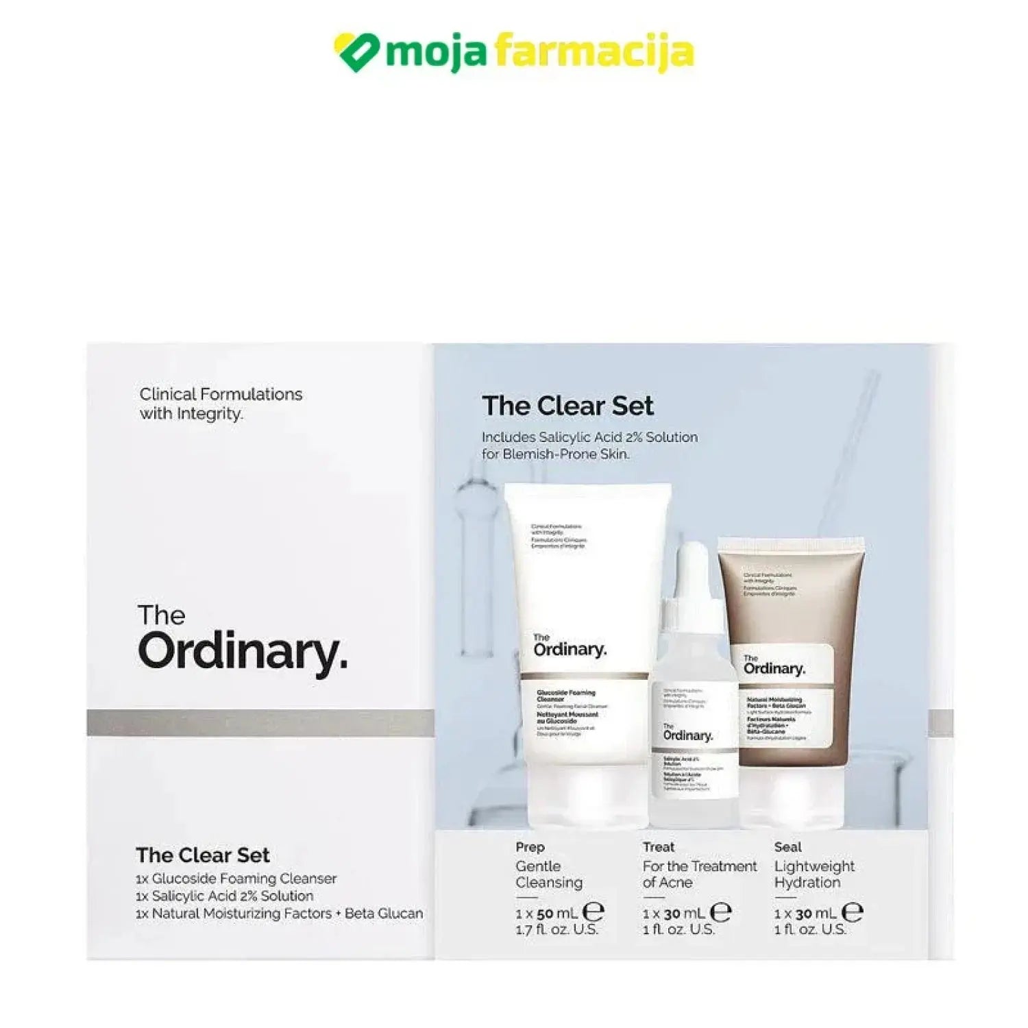 Slika proizvoda THE ORDINARY Clear set za njegu lica iz online apoteke Moja Farmacija - BIH