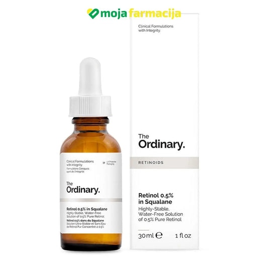 Slika proizvoda THE ORDINARY Retinol  0,5% Sqaualen iz online apoteke Moja Farmacija - BIH