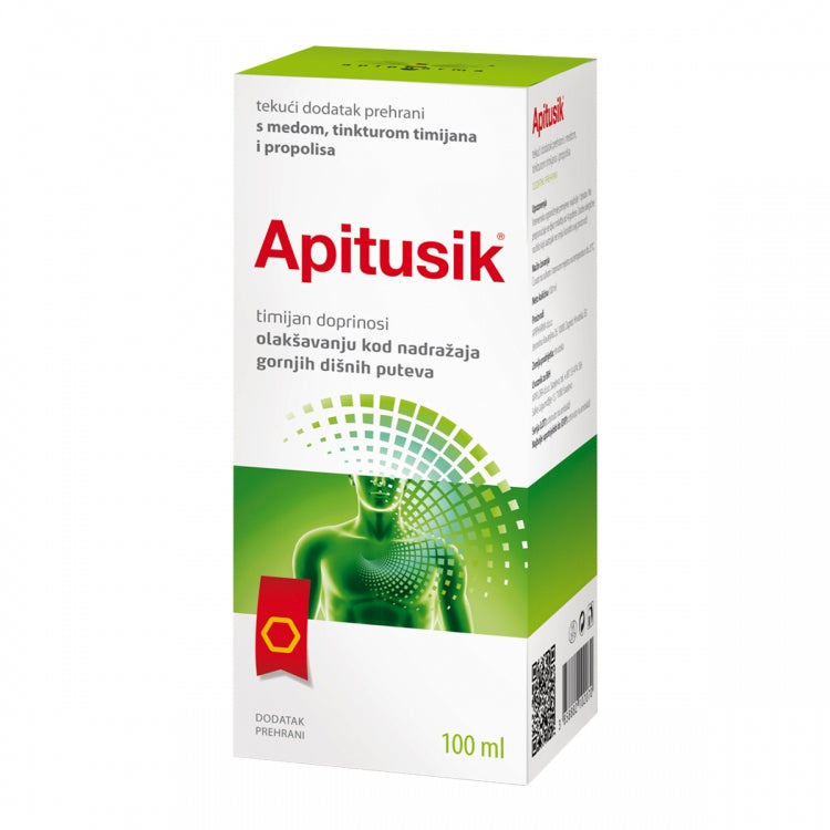 Slika proizvoda APIPHARMA Apitusik medni sirup 100ml iz online apoteke Moja Farmacija - BIH