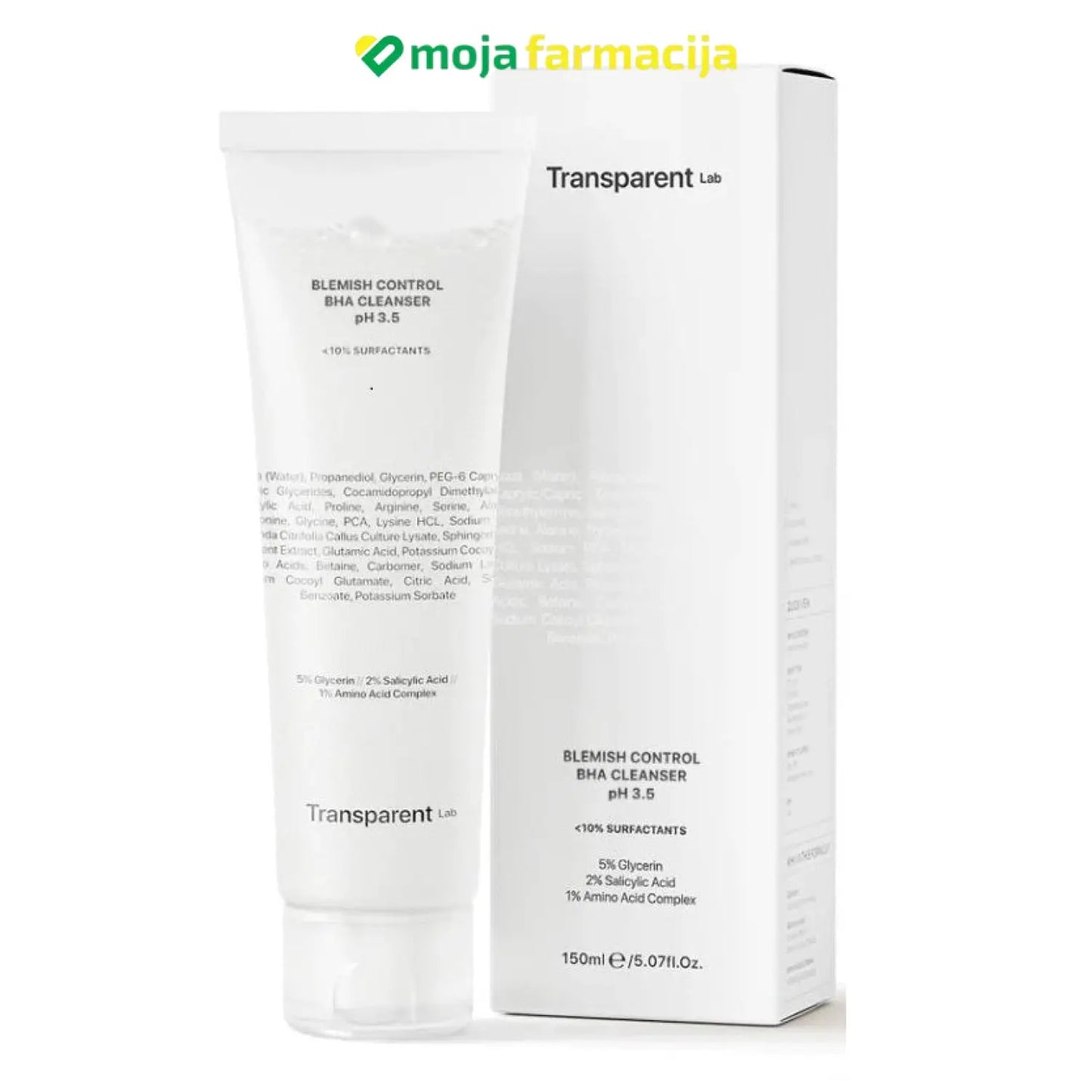 Slika proizvoda TRANSPARENT LAB Blemish Control BHA Cleanser iz online apoteke Moja Farmacija - BIH