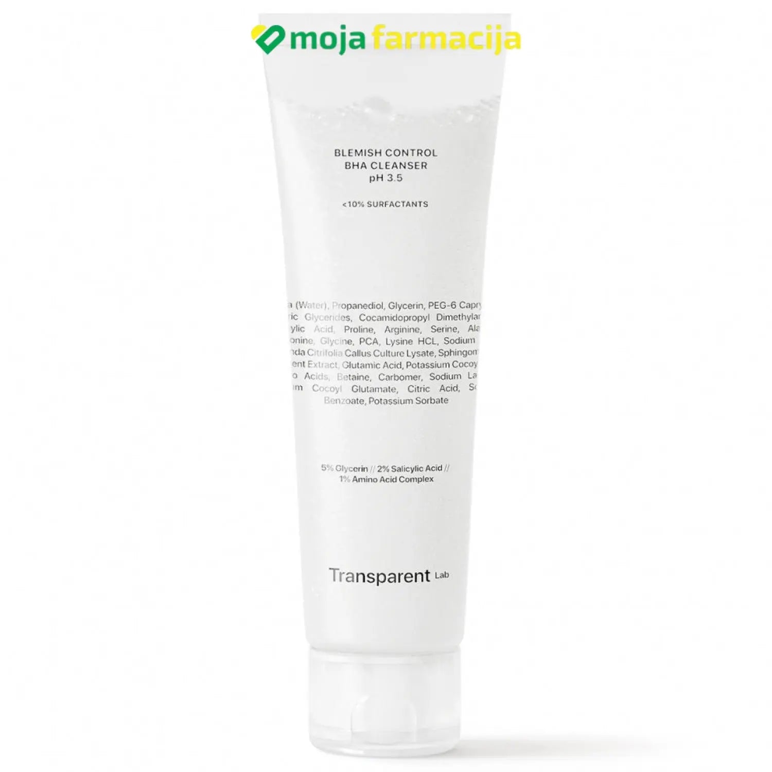 Slika proizvoda TRANSPARENT LAB Blemish Control BHA Cleanser iz online apoteke Moja Farmacija - BIH