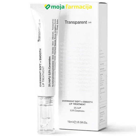 Slika proizvoda TRANSPARENT LAB Overnigt Soft+smooth lip treatment iz online apoteke Moja Farmacija - BIH