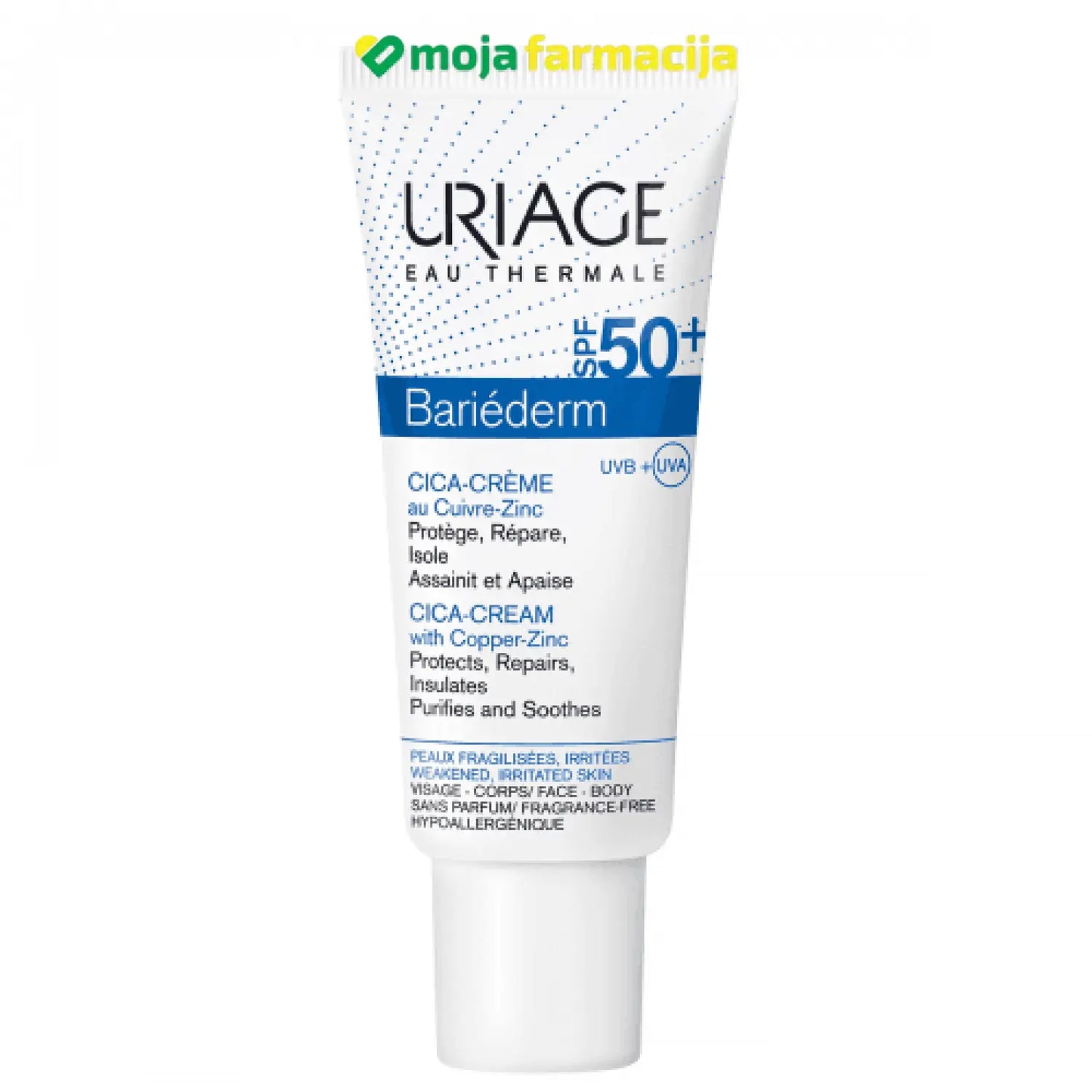 Slika proizvoda URIAGE Bariederm SPF50 cica krema 40ml iz online apoteke Moja Farmacija - BIH