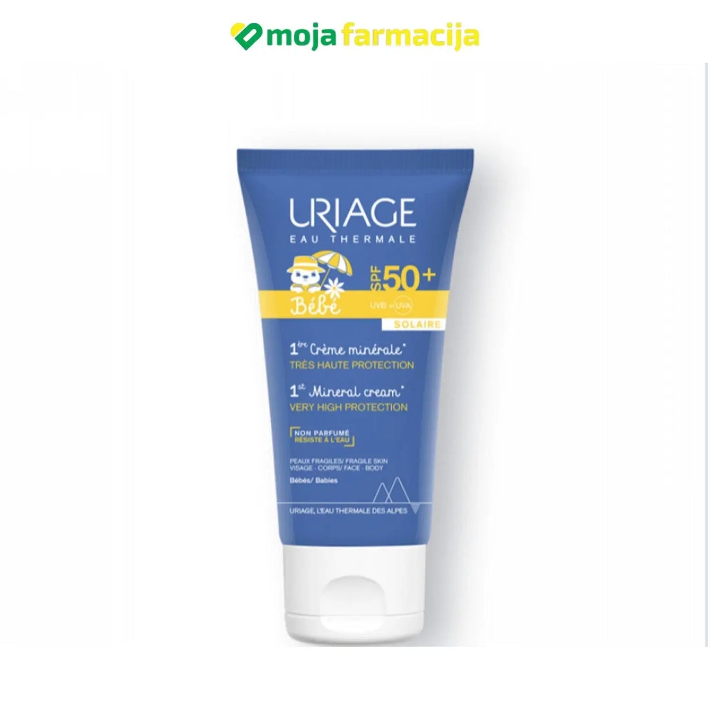 Slika proizvoda URIAGE Bebe SPF50 mineralna krema iz online apoteke Moja Farmacija - BIH