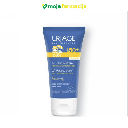 Slika proizvoda URIAGE Bebe SPF50 mineralna krema iz online apoteke Moja Farmacija - BIH