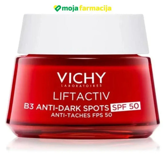 Slika proizvoda VICHY Liftactiv B3 Anti-dark spots krema protiv hiperpigmentacijskih mrlja i bora SPF50 iz online apoteke Moja Farmacija - BIH