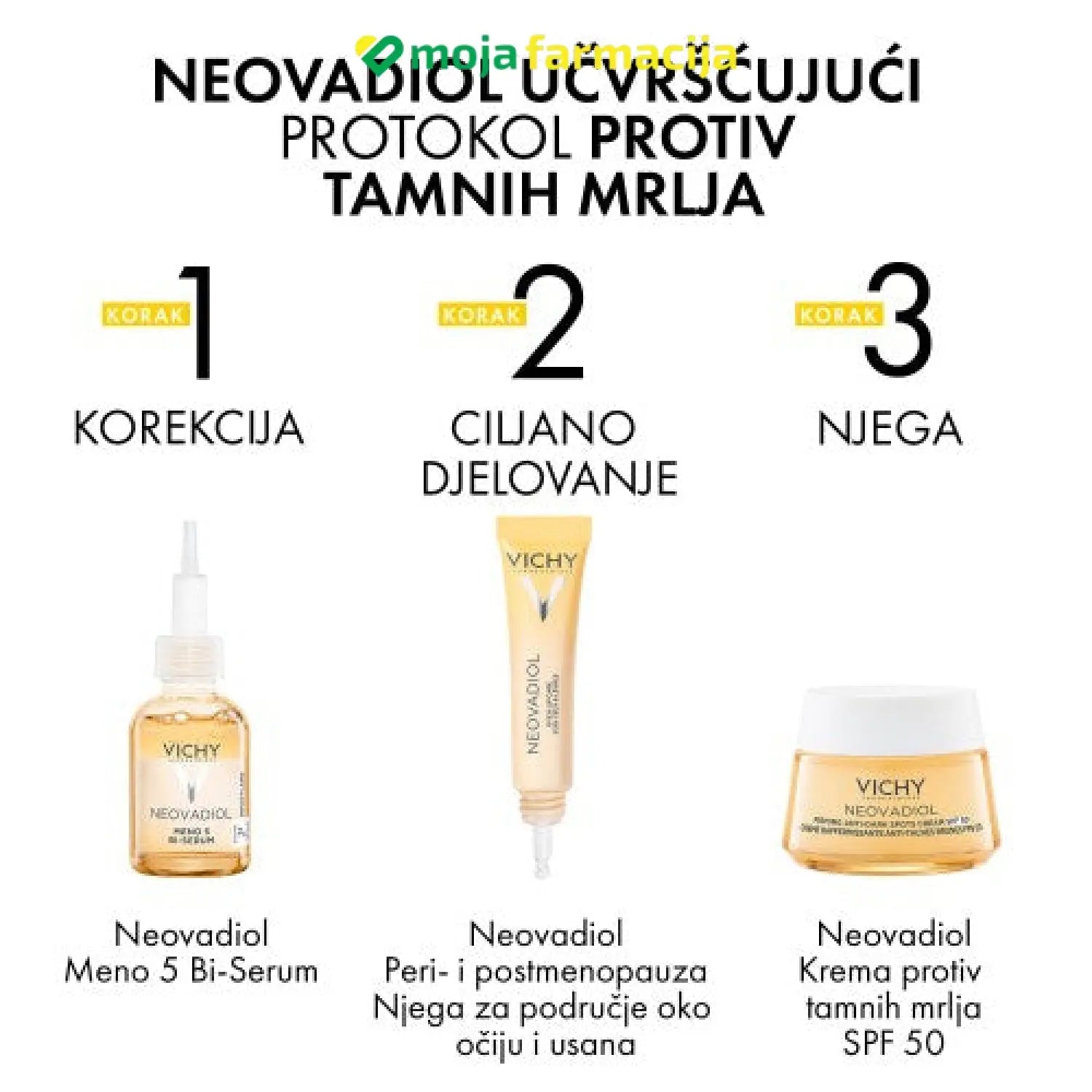 Slika proizvoda VICHY Neovadiol post-menopause krema za učvršćivanje kože i zaštitu od tamnih fleka SPF50 iz online apoteke Moja Farmacija - BIH