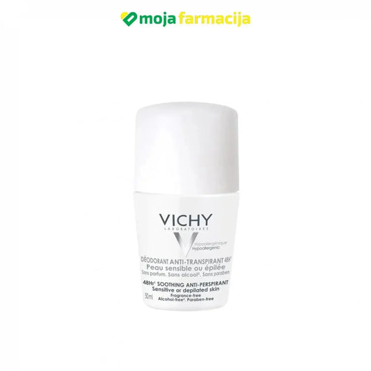 Slika proizvoda VICHY Sensitive Roll-on dezodorans za regulaciju znojenja iz online apoteke Moja Farmacija - BIH