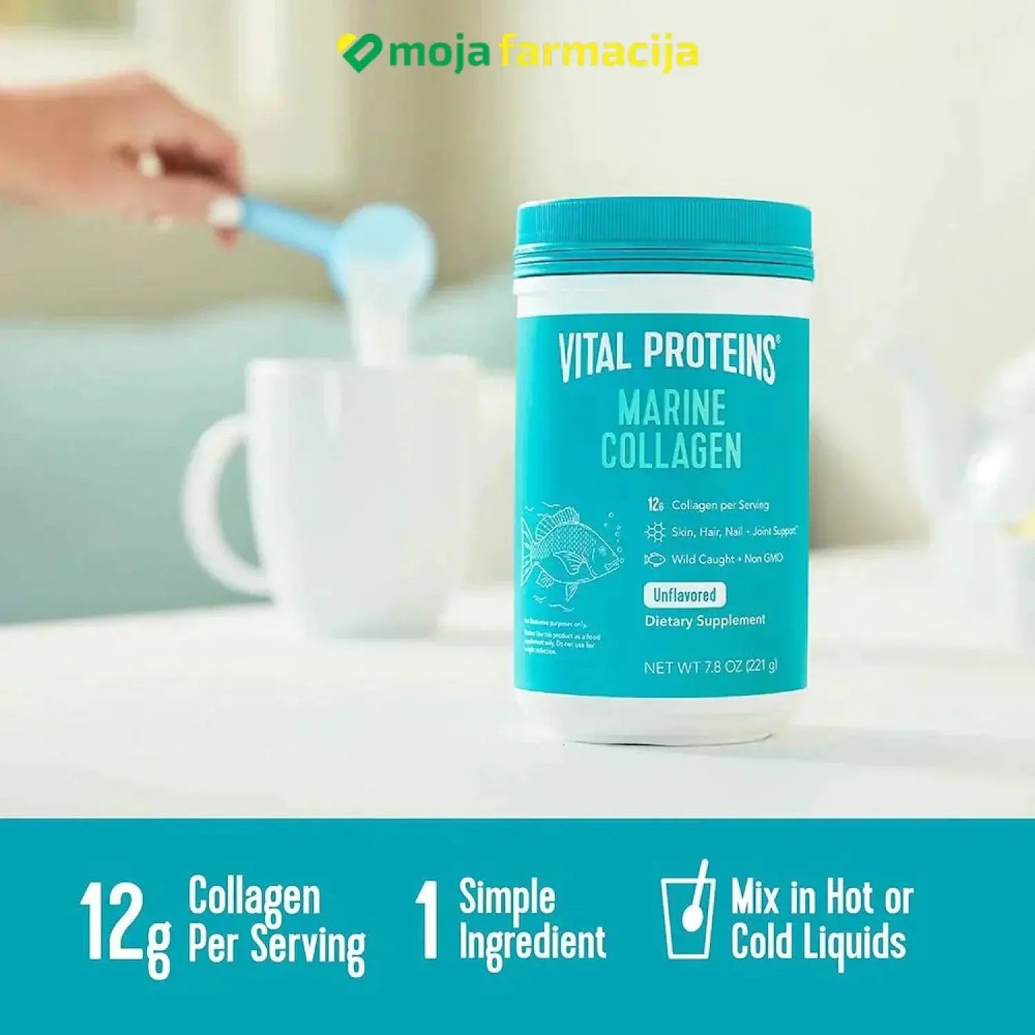 Slika proizvoda VITAL PROTEINS Marine collagen / morski ( riblji ) kolagen iz online apoteke Moja Farmacija - BIH