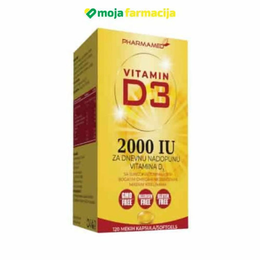 Slika proizvoda Vitamin D3 2000 IU iz online apoteke Moja Farmacija - BIH