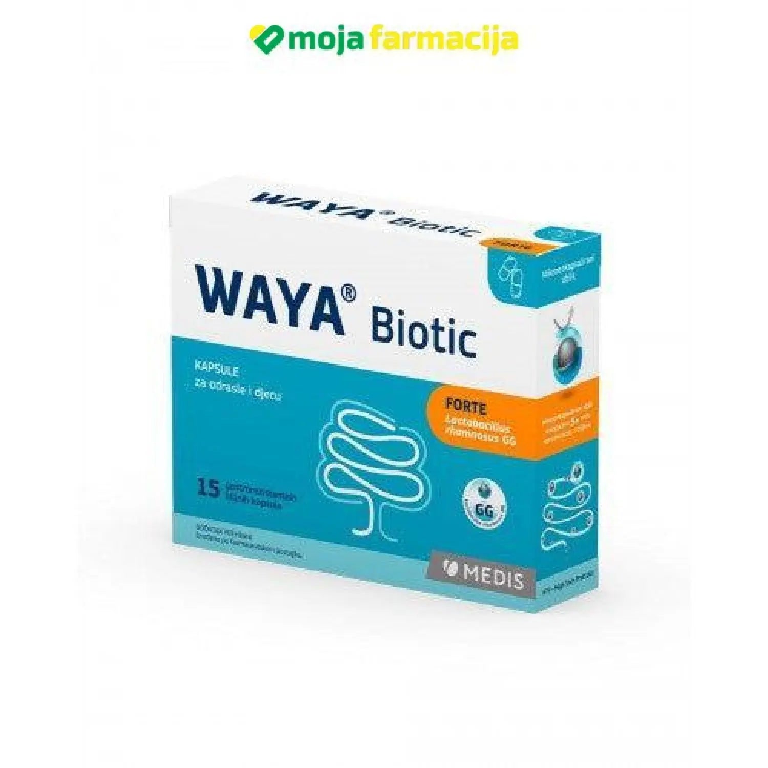 Slika proizvoda Waya biotic kapsule MEDIS iz online apoteke Moja Farmacija - BIH