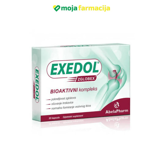 Slika proizvoda Zglobex Exedol 20 kapsula iz online apoteke Moja Farmacija - BIH